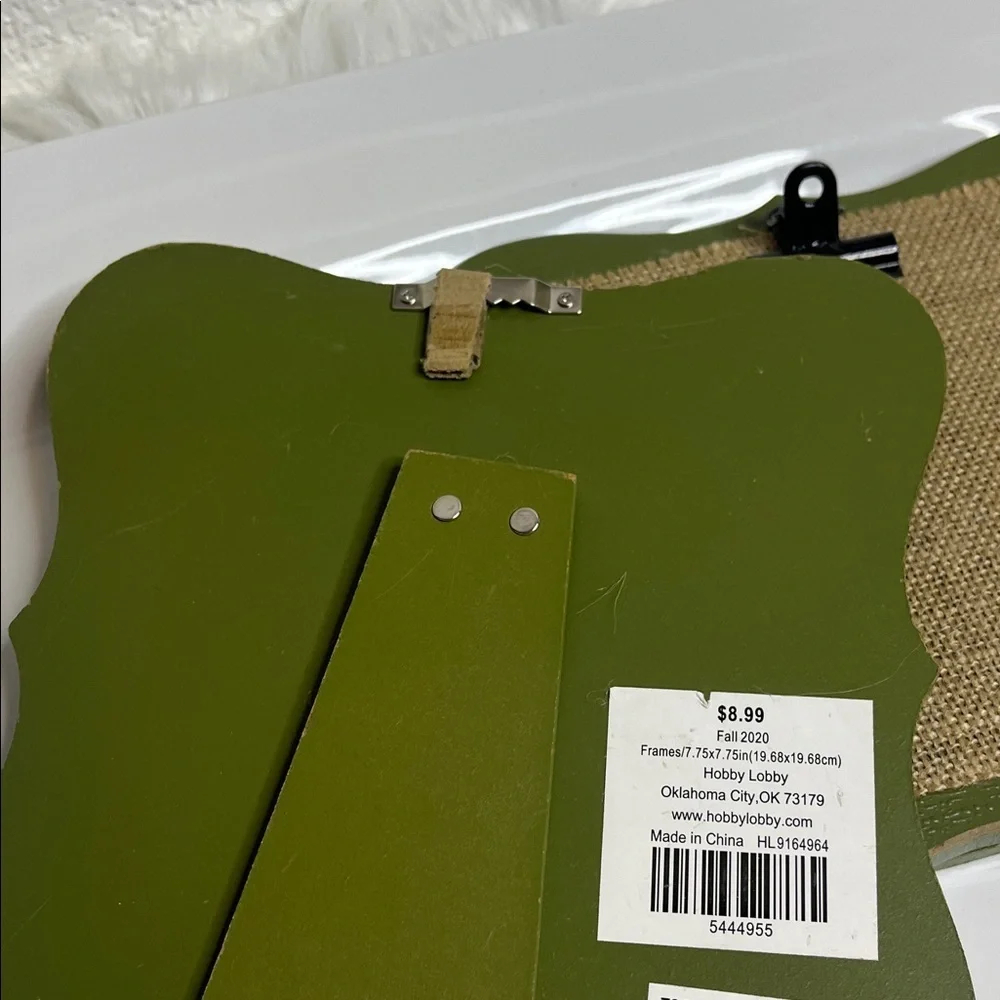 Green and Tan Decorative Clip Boards/Frames